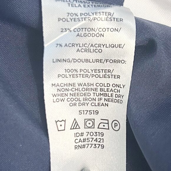 ANN TAYLOR Houndstooth Tweed Fringe Blazer Size 12 - Picture 10 of 14